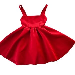 Blue Blush Red Mini Dress